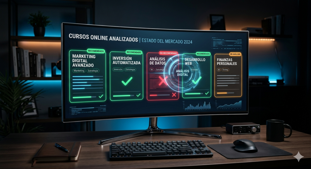 Sistema de análisis y filtrado de cursos online de inversión e inteligencia artificial