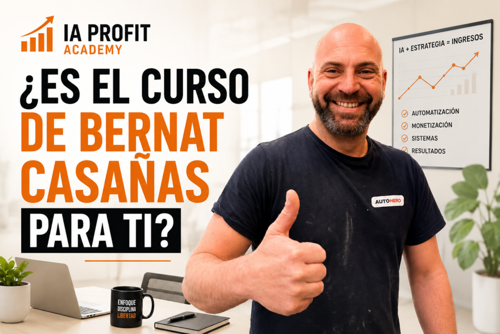 Noé Serrano analizando si el curso IA Profit Academy de Bernat Casañas merece la pena en 2026.