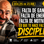 Miniatura de la Ruta 2032 con Noé Serrano en pijama combatiendo la desmotivación y la falta de ganas con disciplina diaria en el Día 25 de 2190.