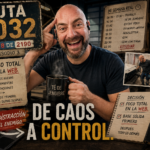 Noé Serrano en el taller buscando pasar de caos a control tras el error con los agentes de IA y n8n en el episodio 3 de Ruta 2032.