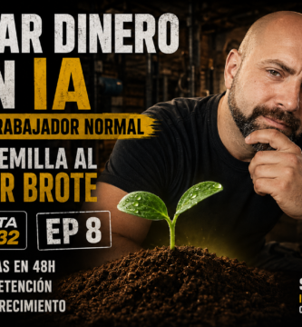Miniatura del episodio 8 de Ruta 2032 sobre cómo ganar dinero con inteligencia artificial siendo trabajador normal.